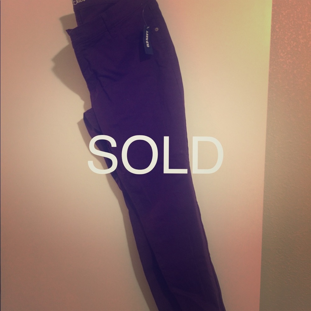 NWT Purple Rockstar Skinny Jeans - Old Navy